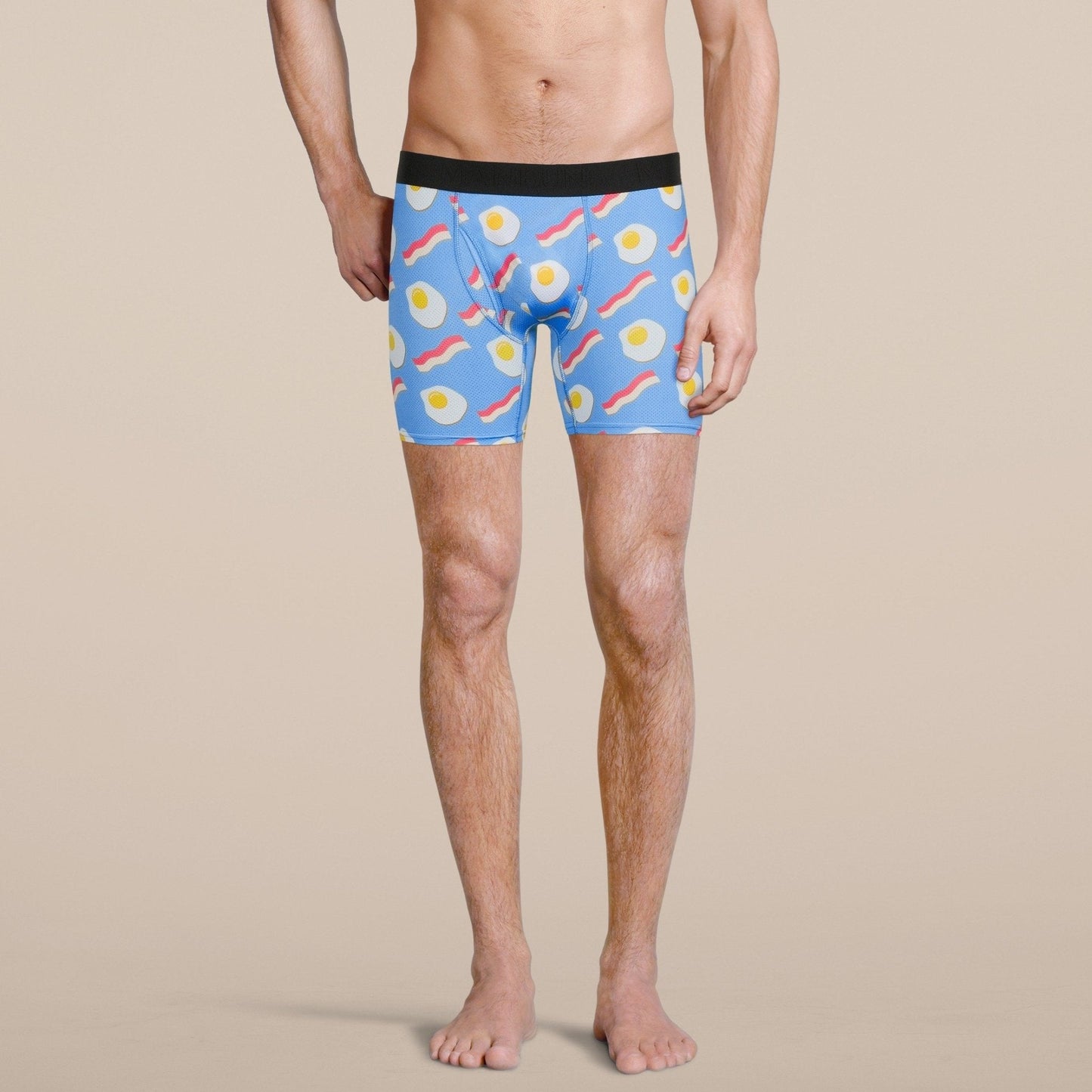 Men's Bacon and Eggs Boxer Brief Underwear-4