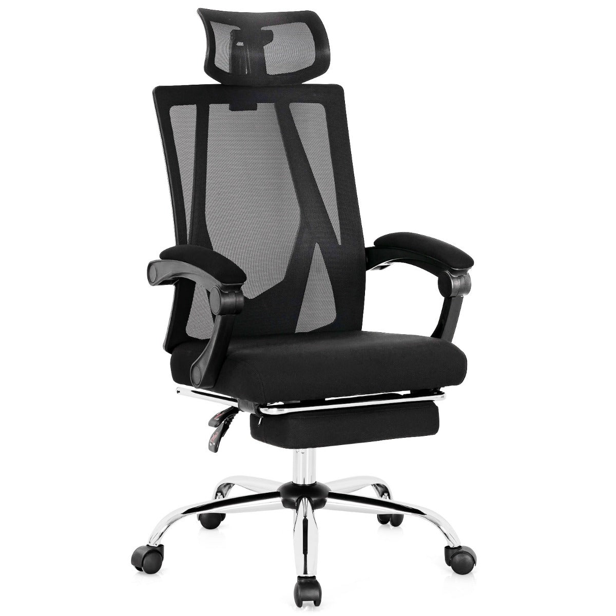 NNECW Ergonomic Recliner Mesh Office Chair with Adjustable Headrest for Home Office