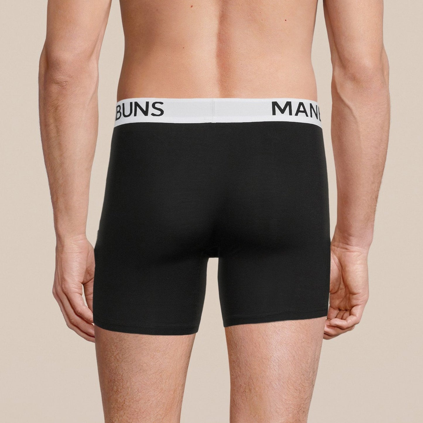 Men's Classic Black Boxer Brief Underwear-2