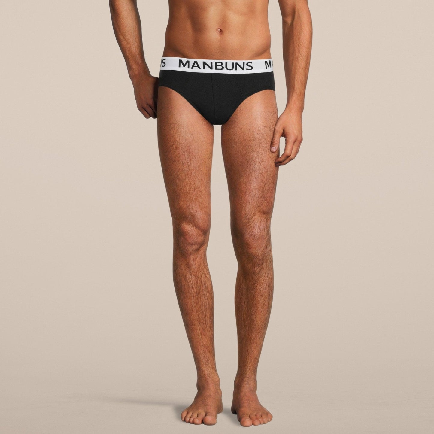 Men's Classic Black Brief Underwear-4