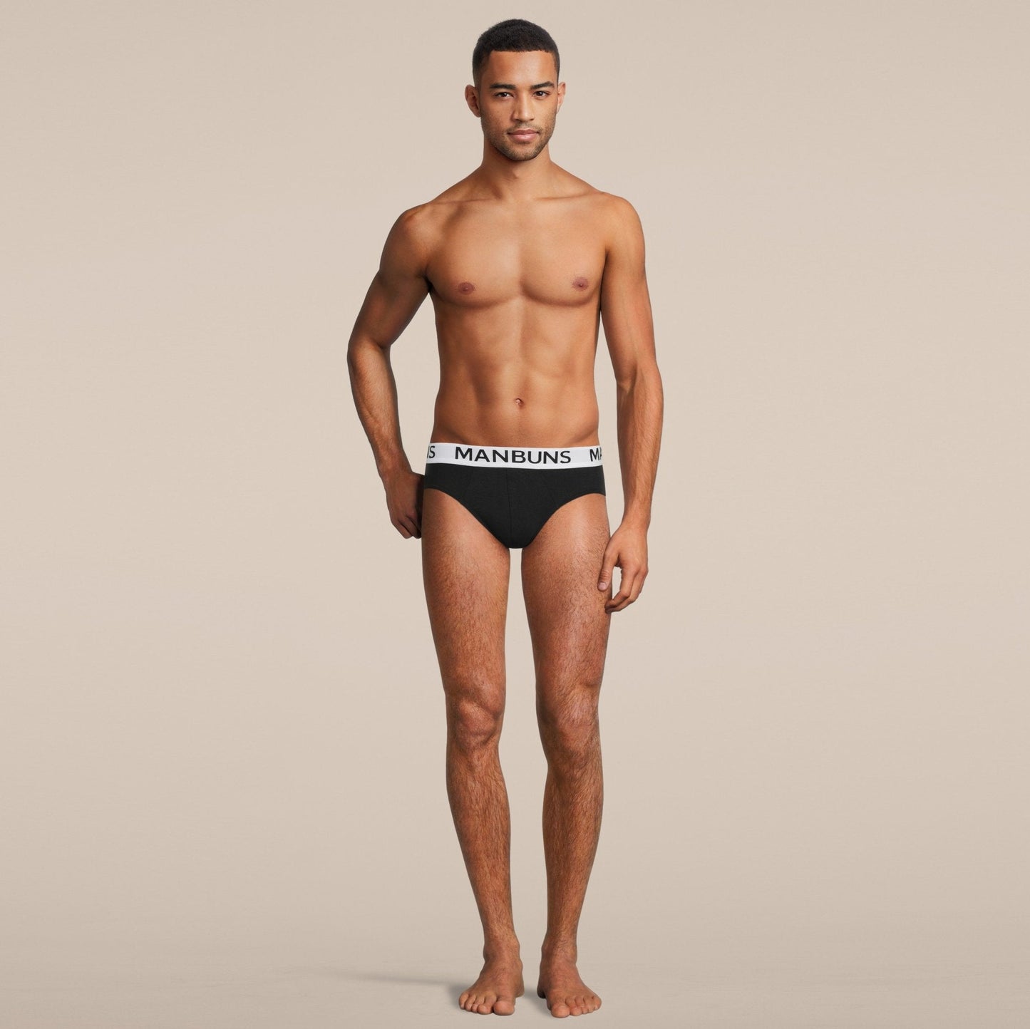 Men's Classic Black Brief Underwear-1