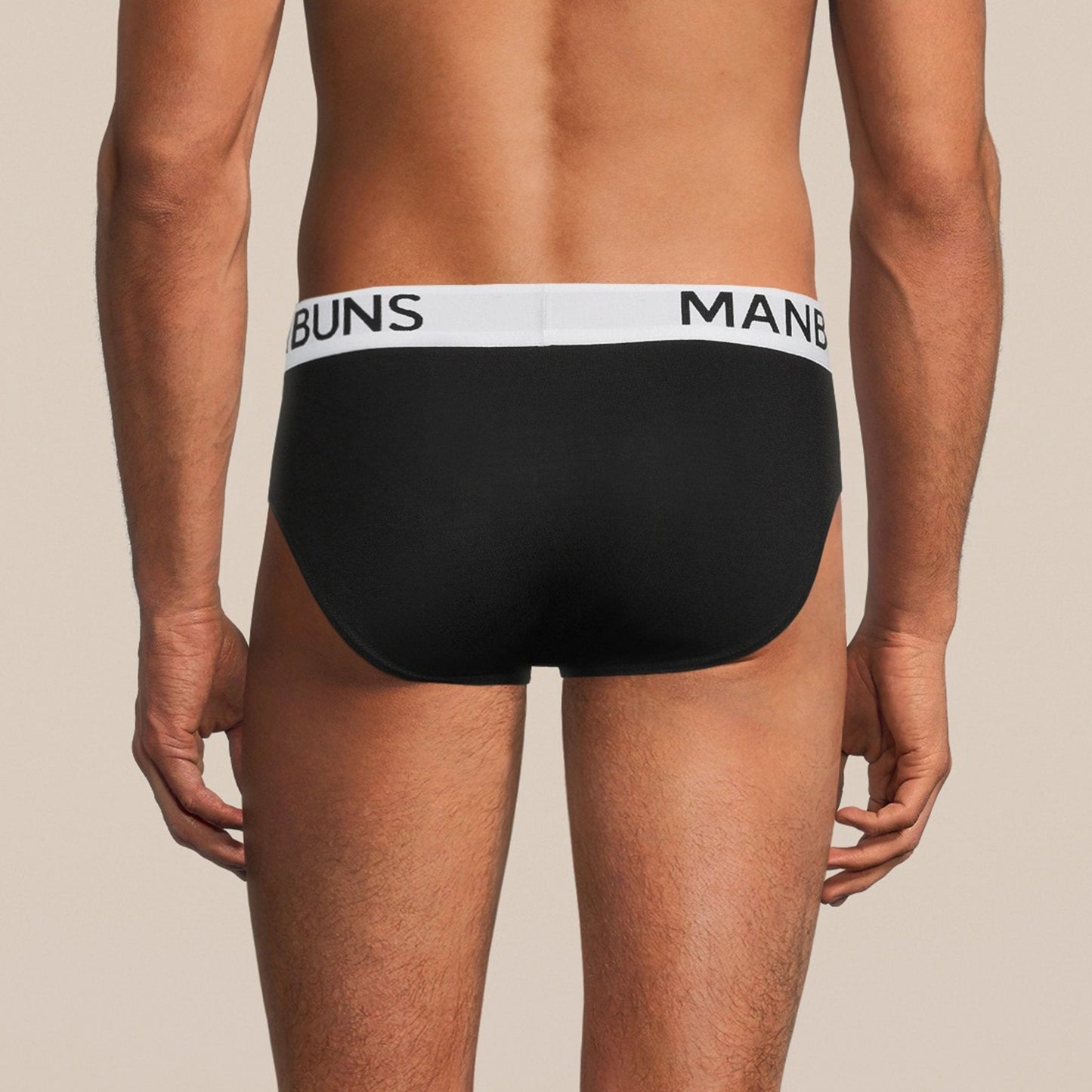 Men's Classic Black Brief Underwear-2