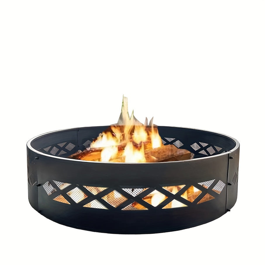 Fire Pit Ring for Outdoor Wood Burning-1