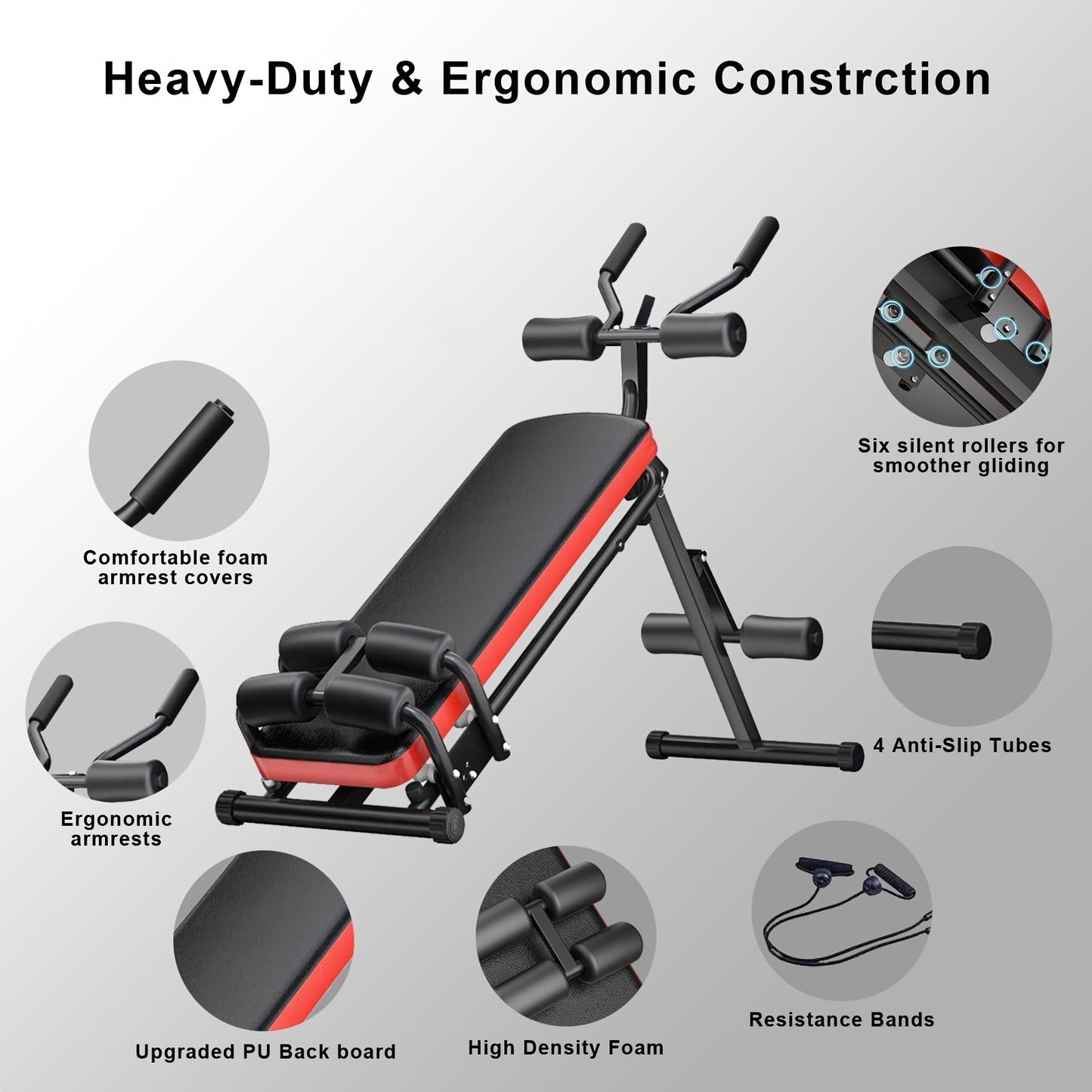 Ab Workout Sit-Up Bench-3