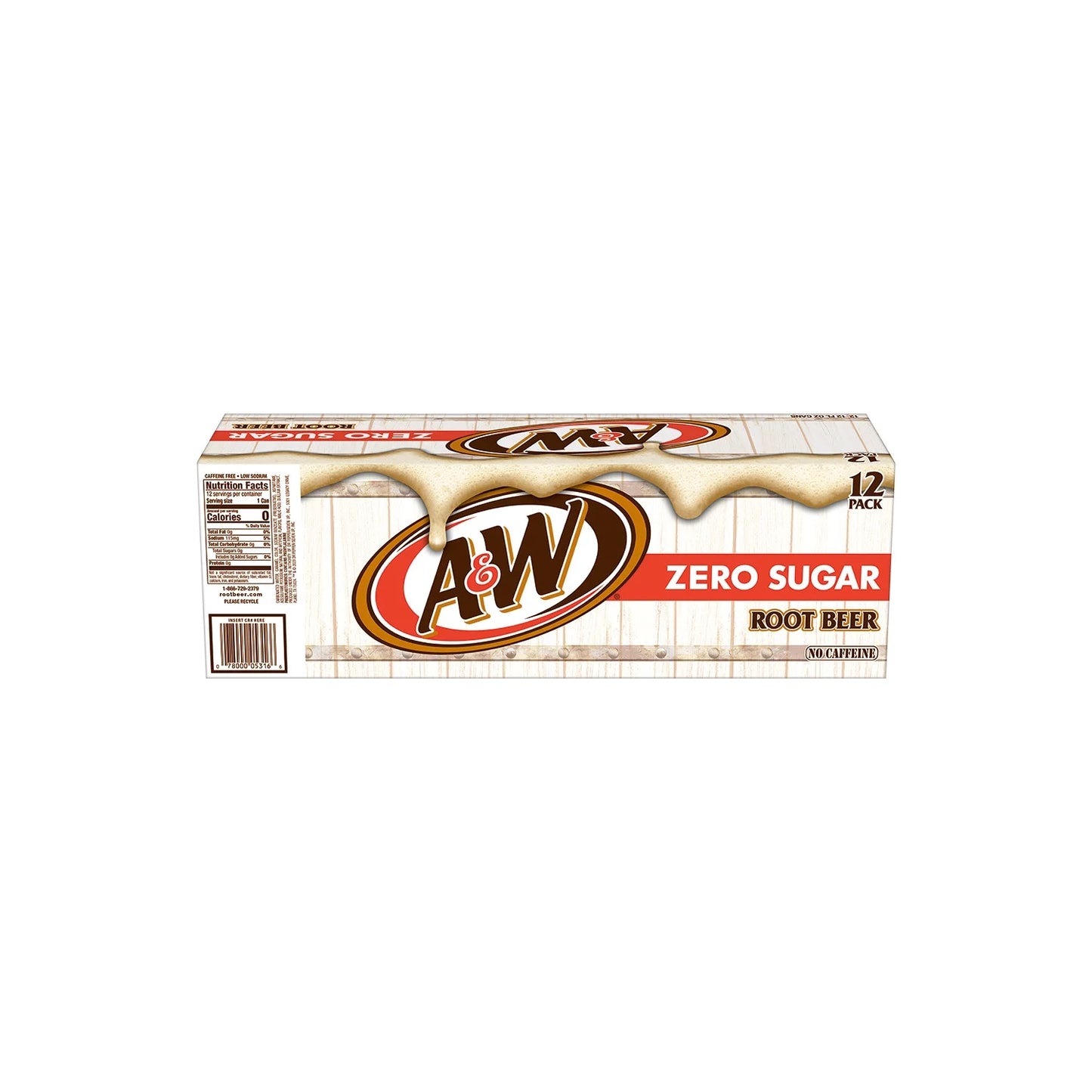 Root Beer Soda Pop, 12 Fl Oz, 12 Pack Cans