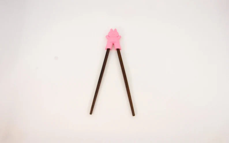 Simpo Kids Chopsticks with Cute Little Animal Helper-5