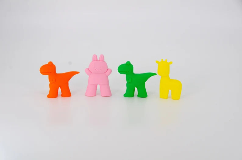 Simpo Kids Chopsticks with Cute Little Animal Helper-1