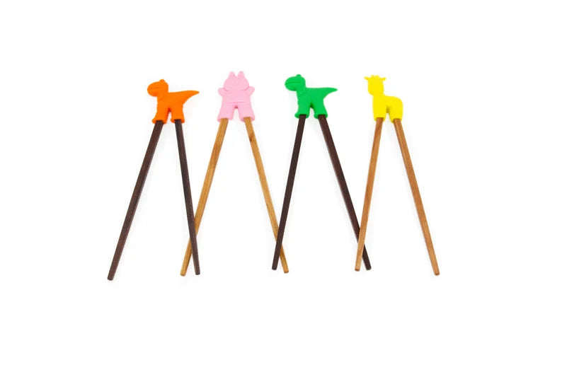 Simpo Kids Chopsticks with Cute Little Animal Helper-0