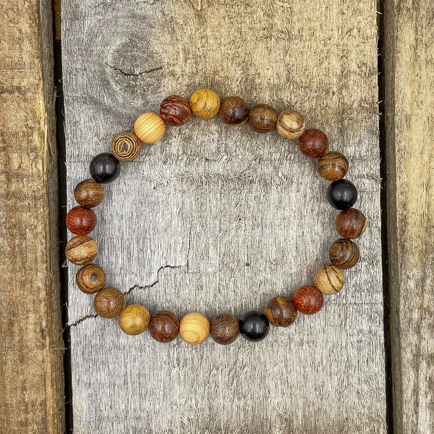 Union - All Mixed Up Wood Mala Beaded Bracelet