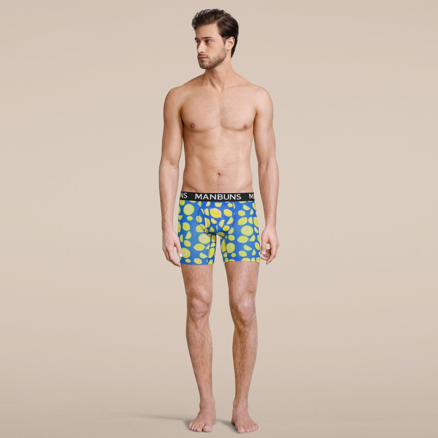 Men's Lemon Boxer Brief Underwear-1