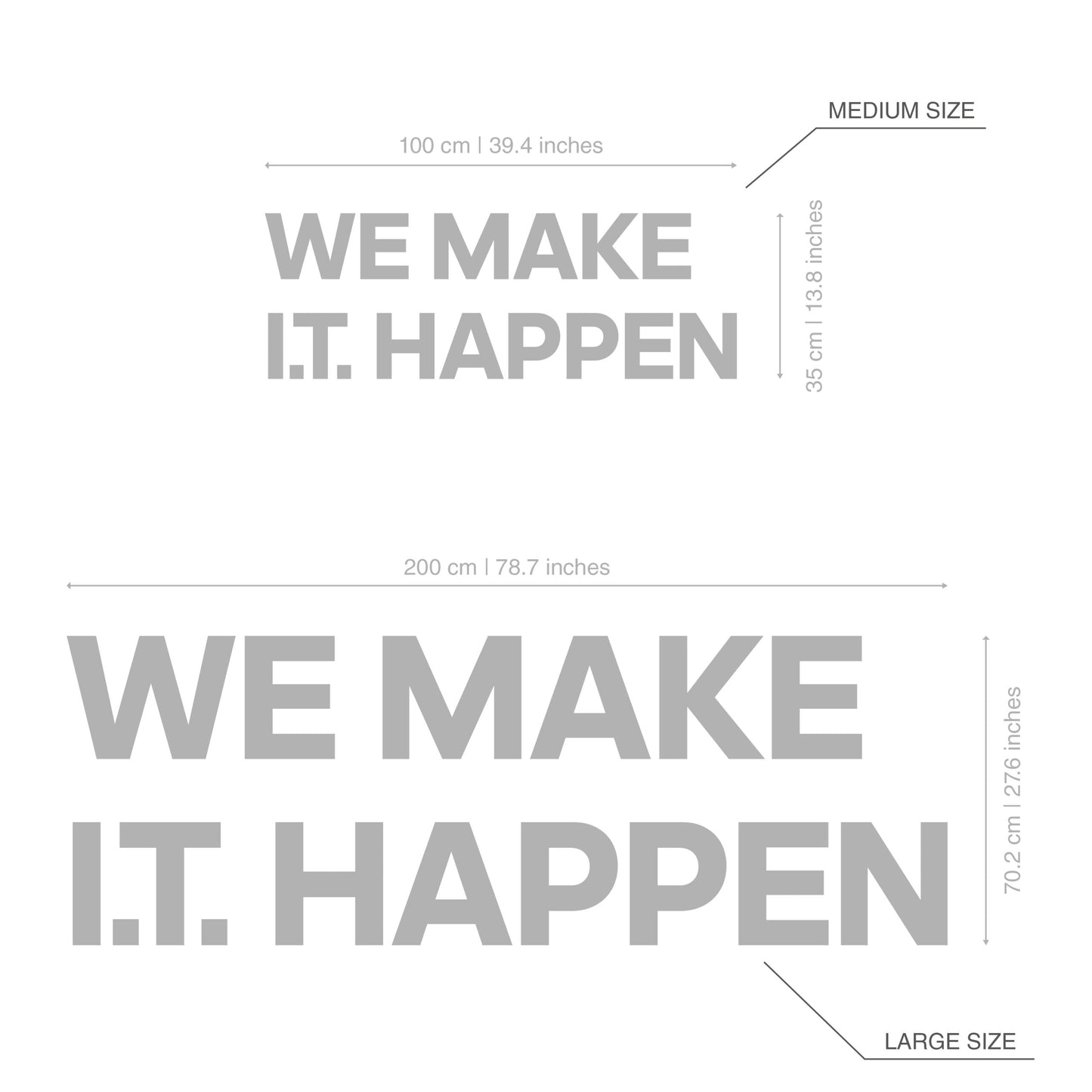 We Make IT Happen Office Decor