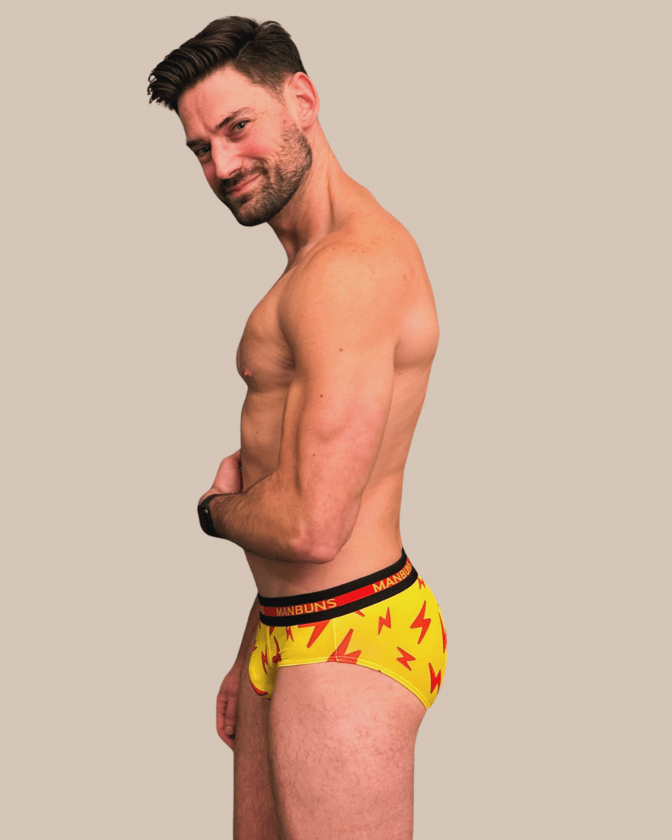 Men's Lightning Bolt Brief Underwear-2