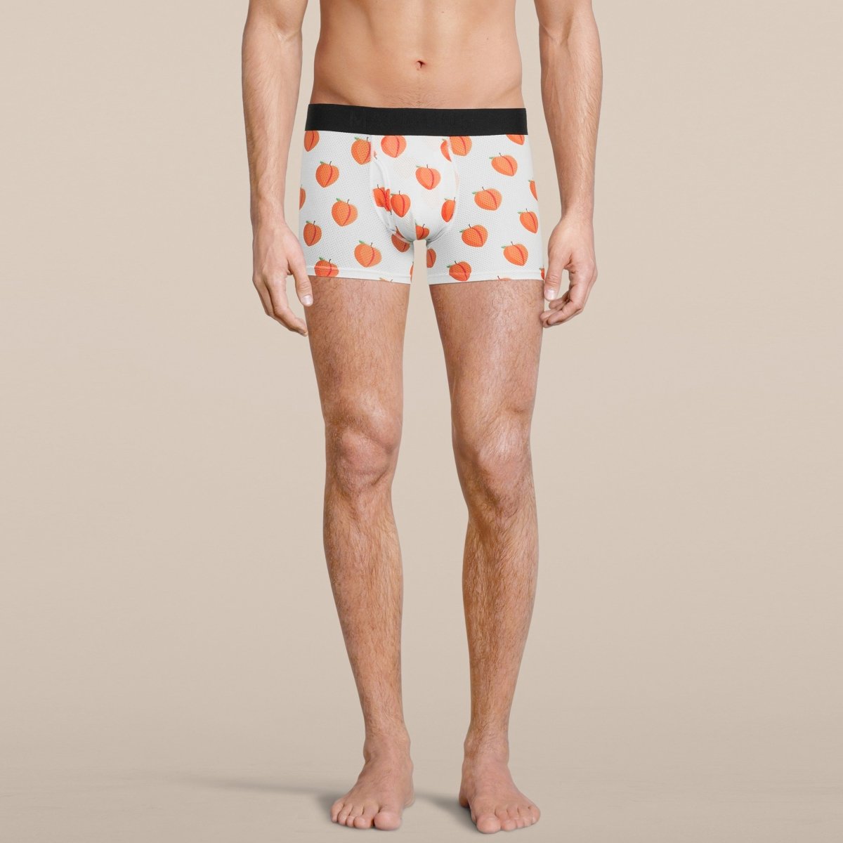 Men's Peach Boxer Trunk Underwear with Pouch-4