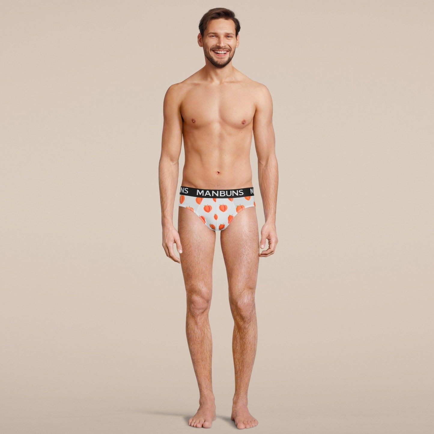 Men's Peach Brief Underwear-1