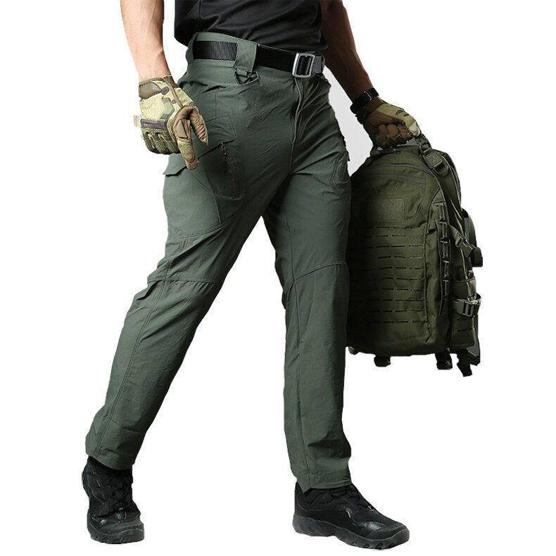 Tactical Pants Men Summer Quick Dry Multi-pockets Military Pants Lightweight Stretch Cargo Work Hike Pants Trousers 40-2