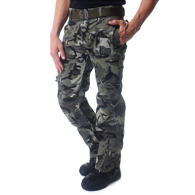 Military Mens Cargo Pants SWAT Combat Tactical Army Pants Multi Pockets Work Airsoft Shooting Training Hunting Trousers-9