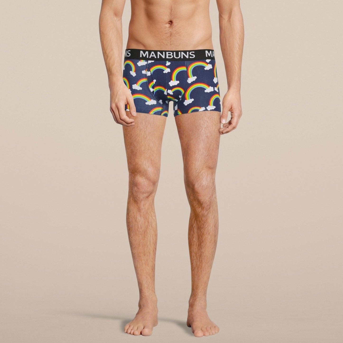 Men's Rainbow Boxer Trunk Underwear & Unisex Rainbow Pride Glasses Set-4