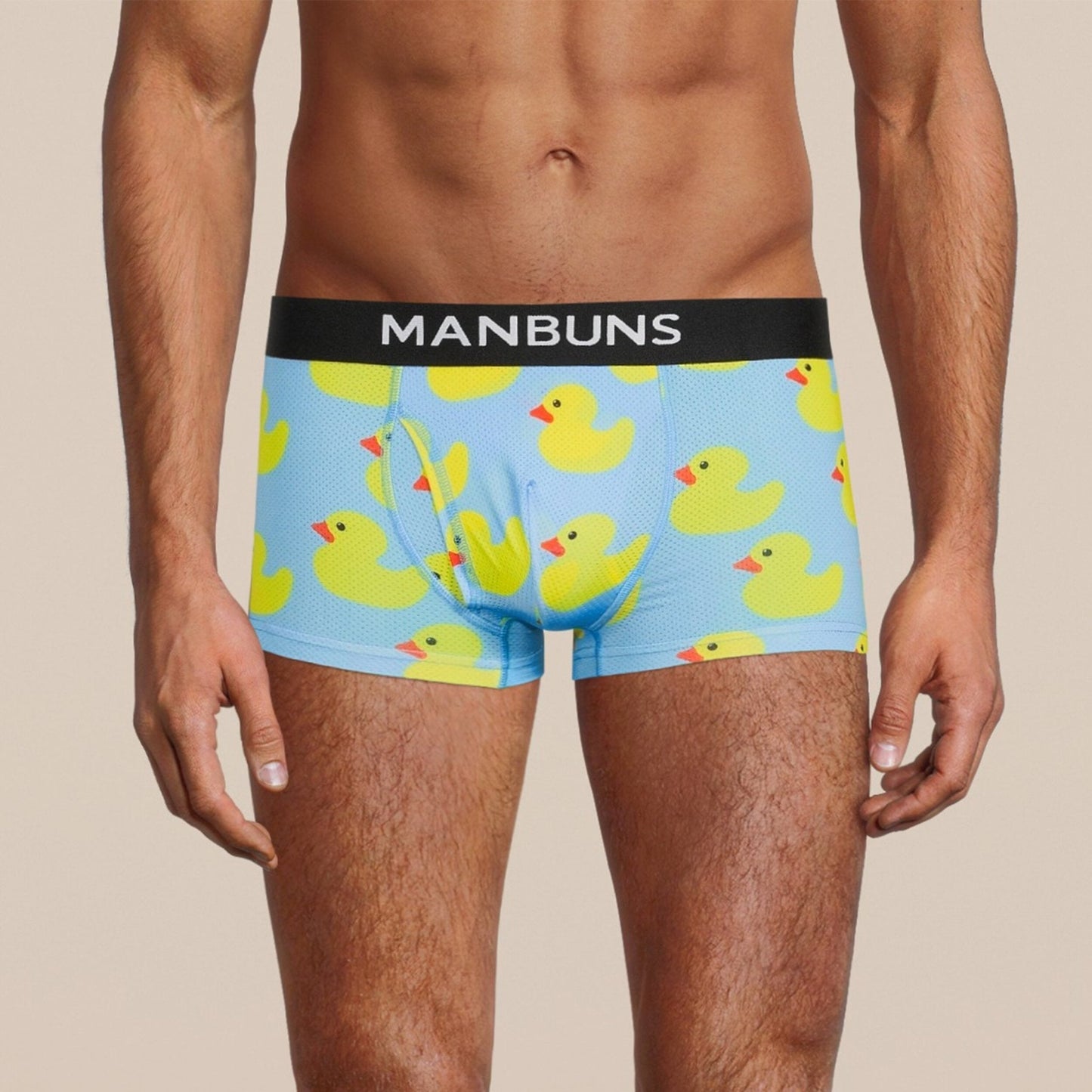 Men's Rubber Duckies Boxer Trunk Underwear with Pouch-0