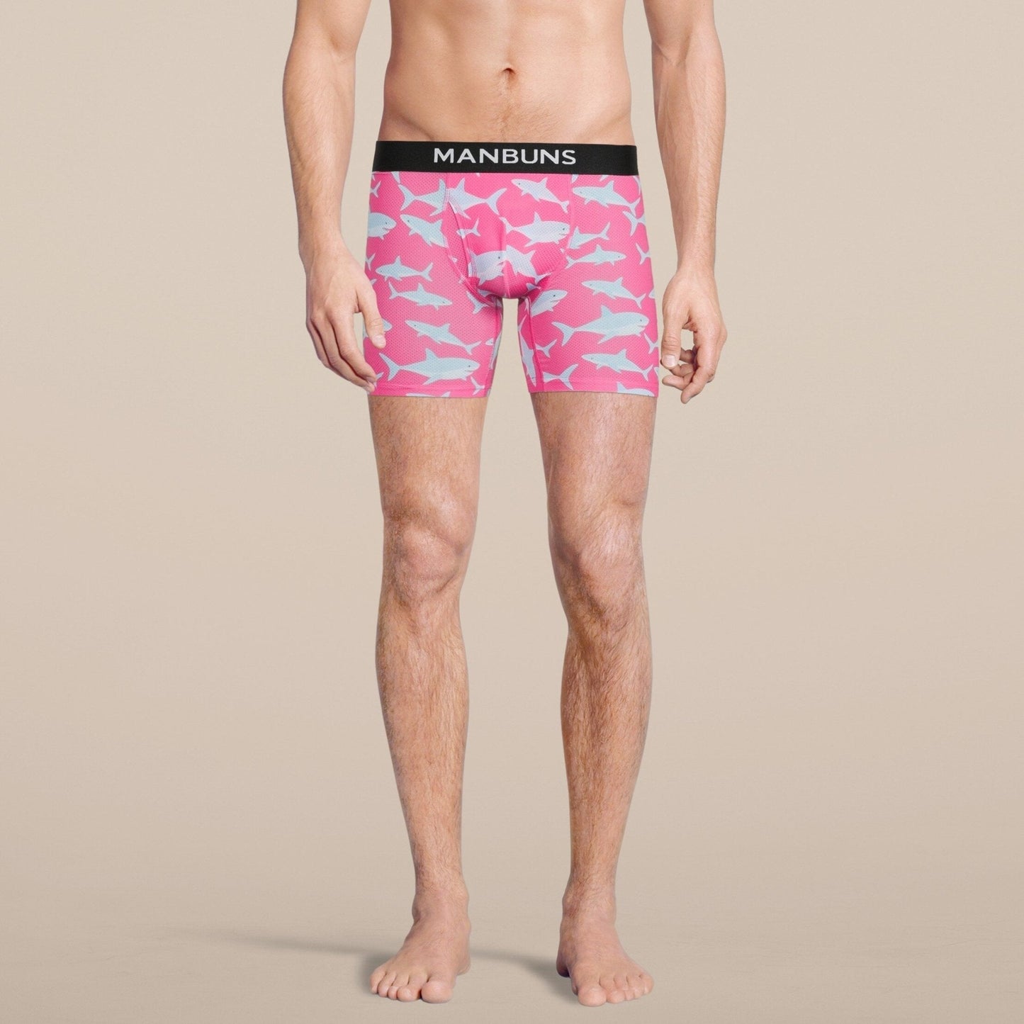 Men's Baby Shark Boxer Brief Underwear with Pouch-4