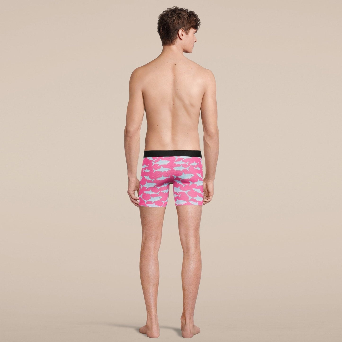 Men's Baby Shark Boxer Brief Underwear with Pouch-3