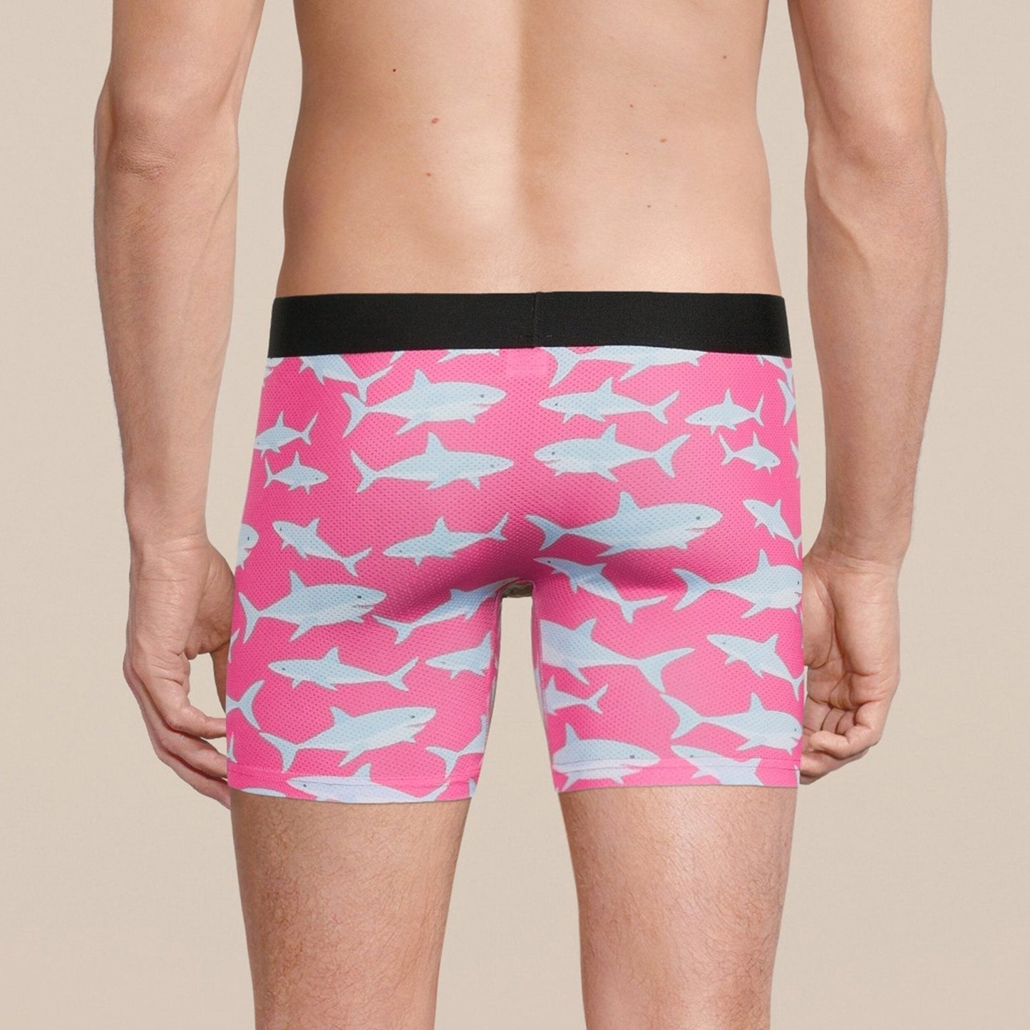 Men's Baby Shark Boxer Brief Underwear with Pouch-2