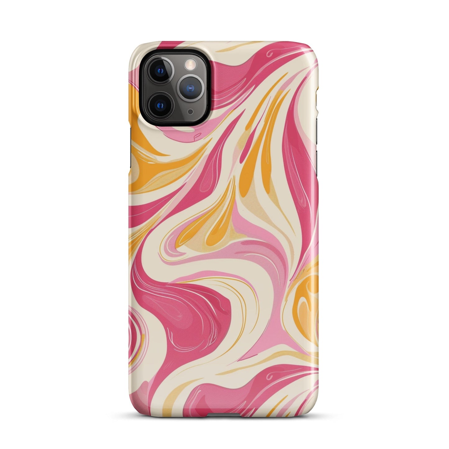 Yellow & Pink Phone Phone case for iPhone-4