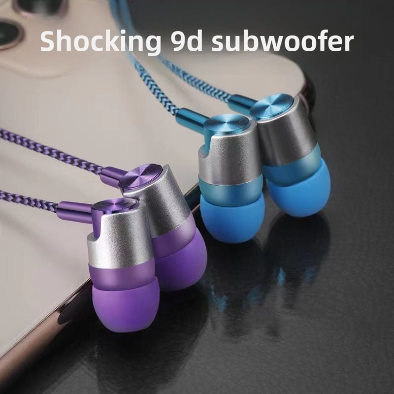 Durable braided wiring karaoke with microphone earphones