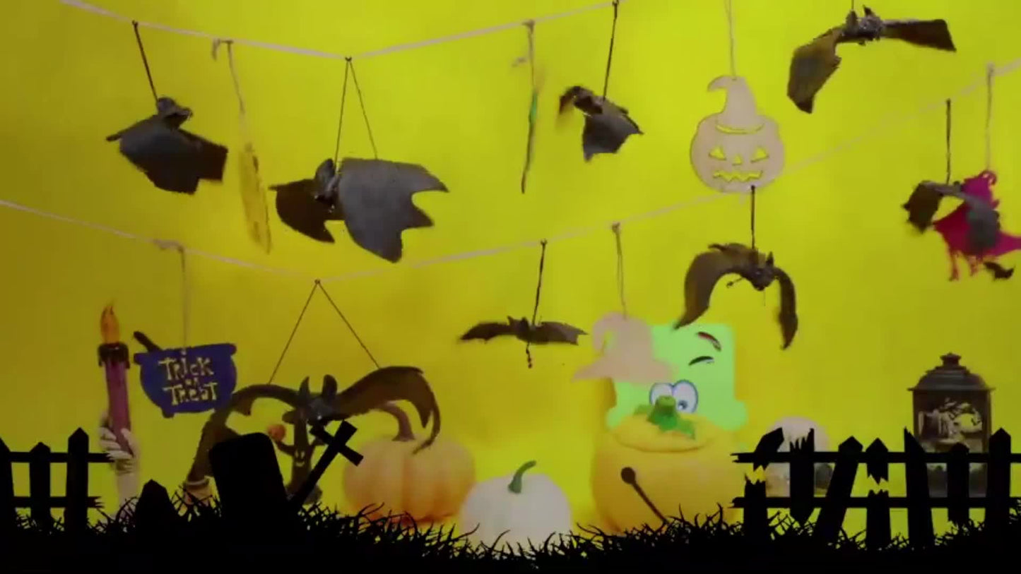 Halloween Hanging Bat Ornaments Party Decor (12pcs)