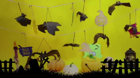 Halloween Hanging Bat Ornaments Party Decor (12pcs)