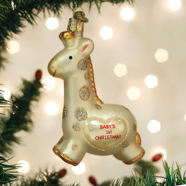 Everyday Festive™ Baby's First Christmas Giraffe Ornament