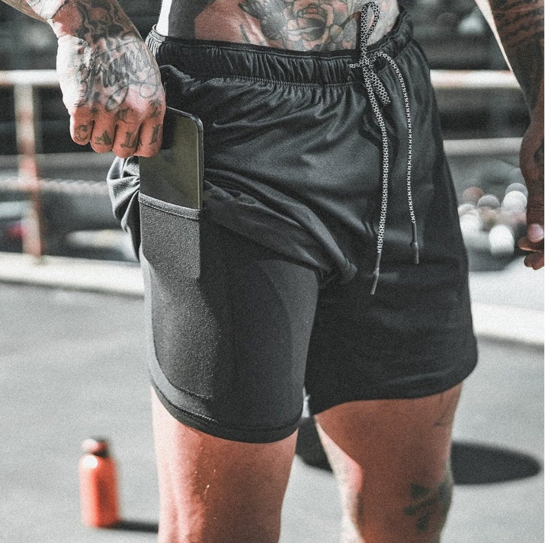 Men's Compression Shorts with Pockets