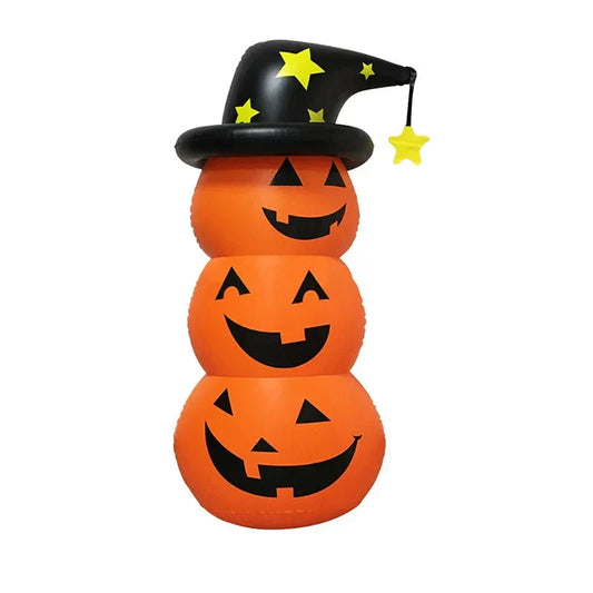 Inflatable Halloween Pumpkin Tumbler Outdoor Holiday Decor-0