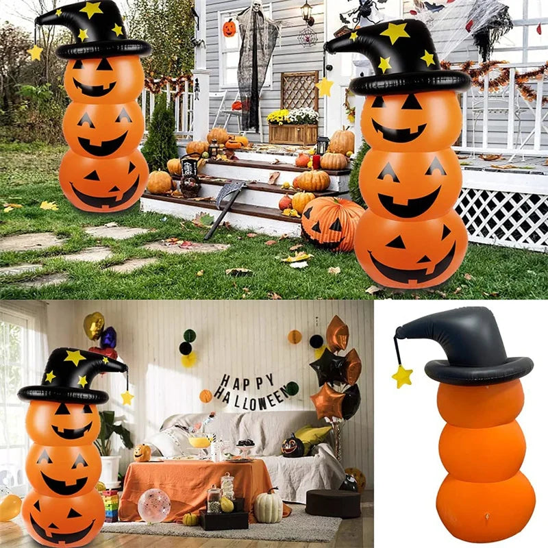 Inflatable Halloween Pumpkin Tumbler Outdoor Holiday Decor-3