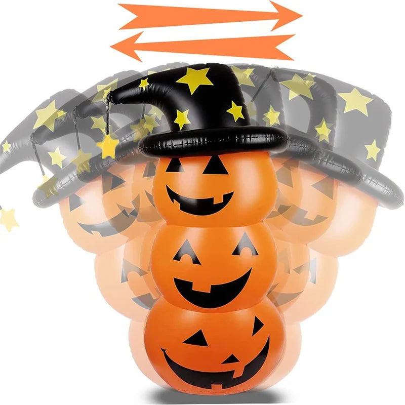 Inflatable Halloween Pumpkin Tumbler Outdoor Holiday Decor-4