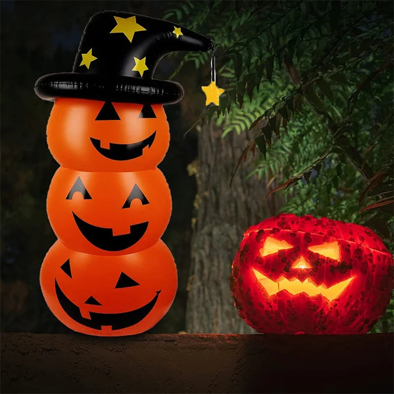 Inflatable Halloween Pumpkin Tumbler Outdoor Holiday Decor-1