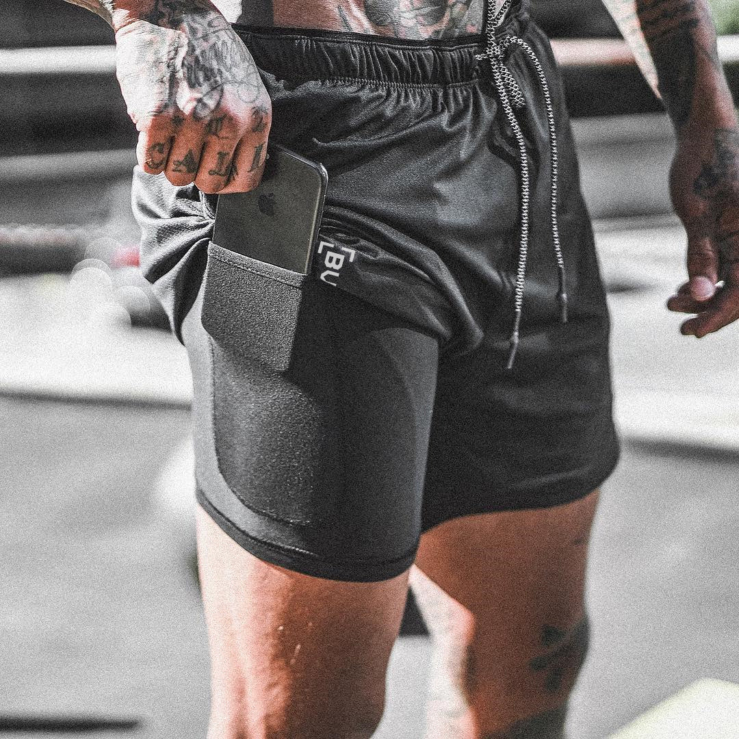 Men's Compression Shorts with Pockets