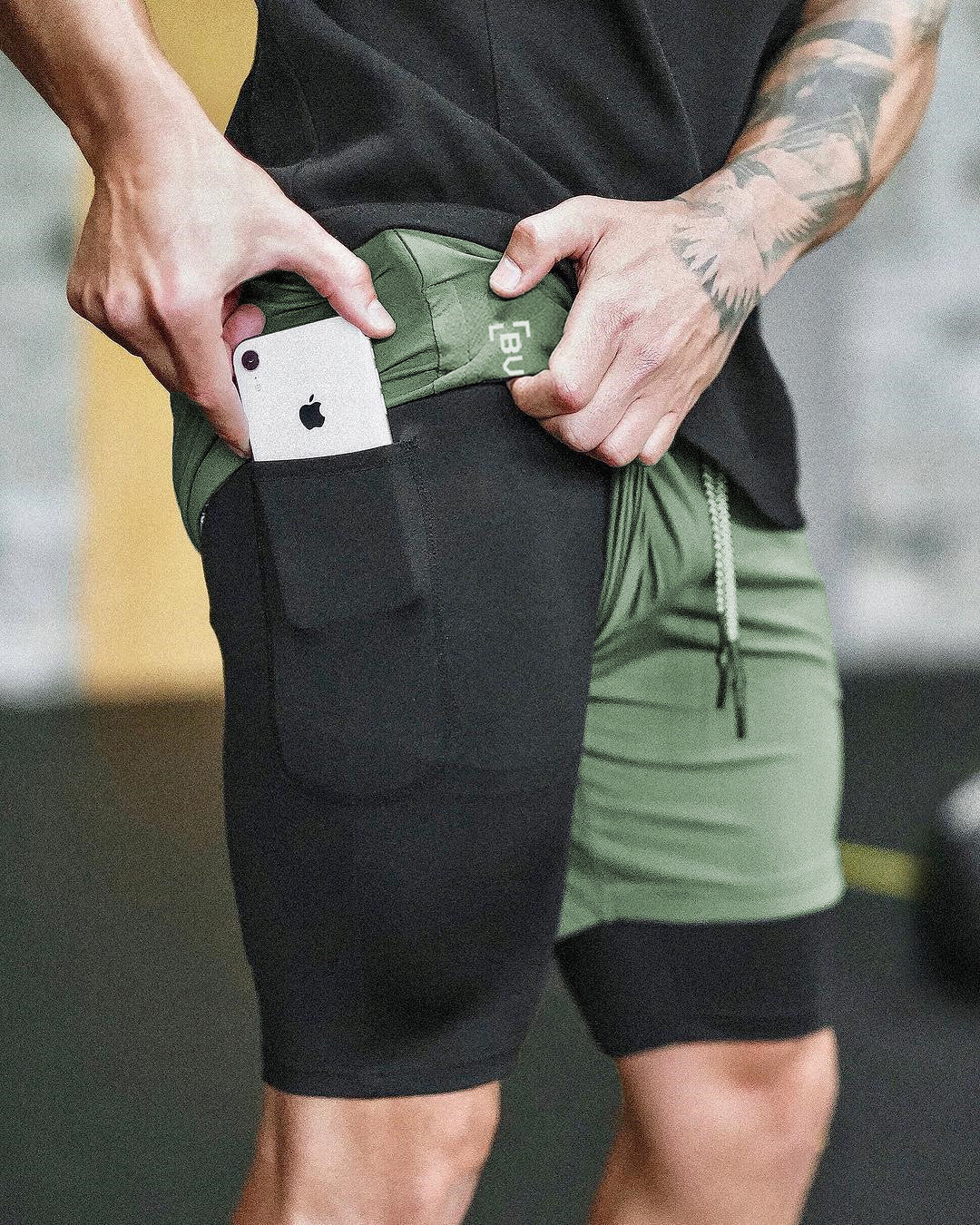 Men's Compression Shorts with Pockets