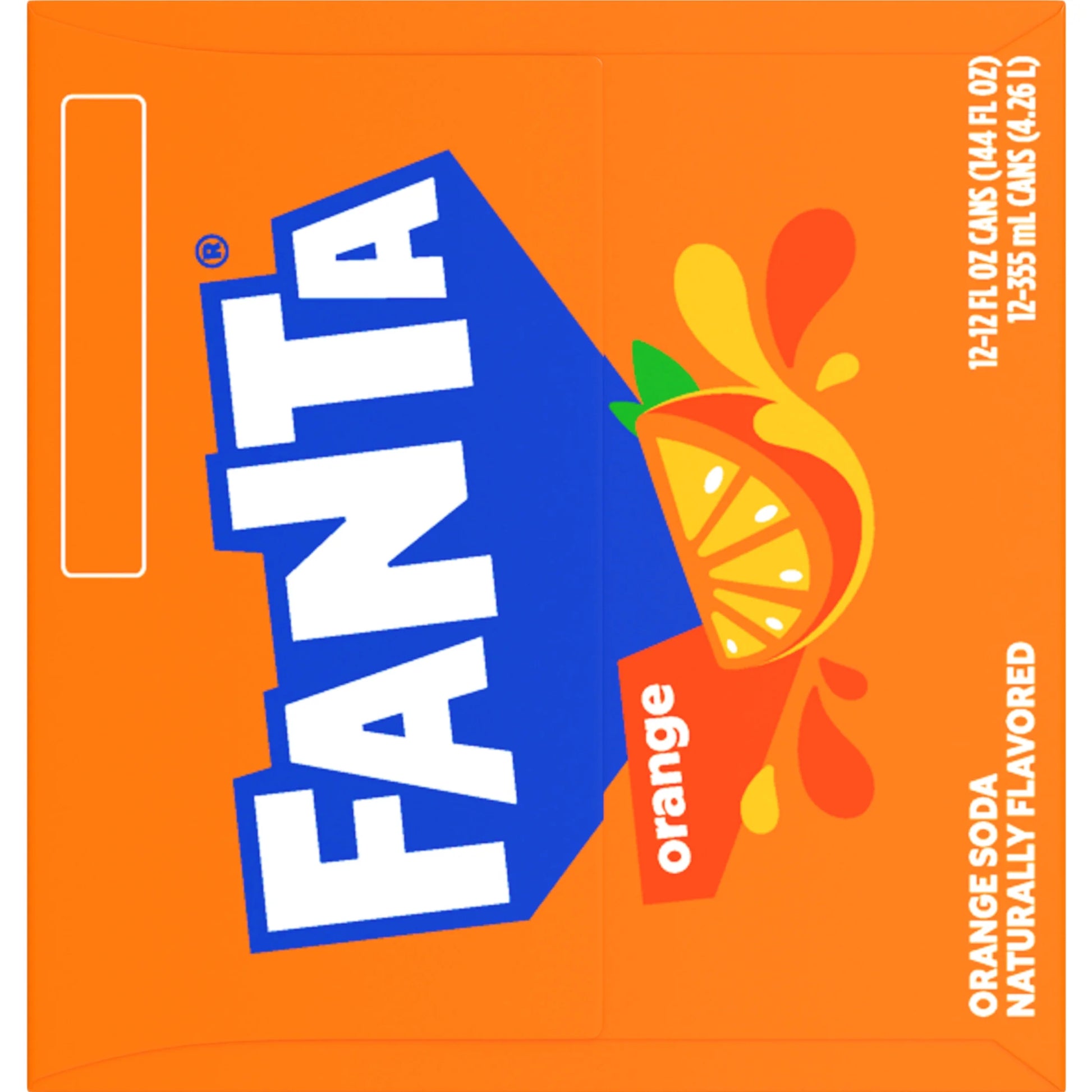 Orange Soda Pop Fridge Pack, 12 Fl Oz, 12 Pack Cans