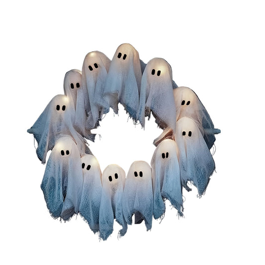 Everyday Festive™ Halloween Ghost Garland Fabric Party Decoration