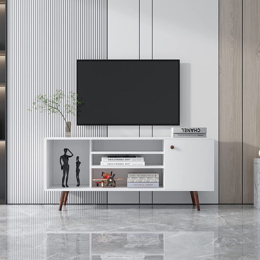 Farmhouse TV Stand with Storage for Large Tvs-0