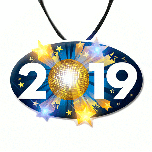 2019 Charm New Years Eve Lanyard Necklace