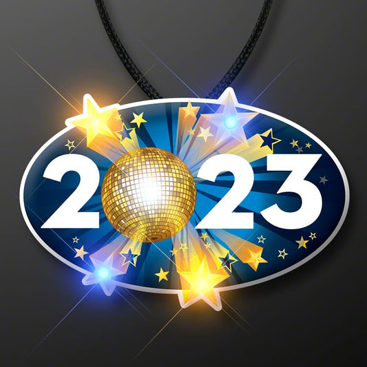 2023 Happy New Year Graduation Party Body Light Necklace