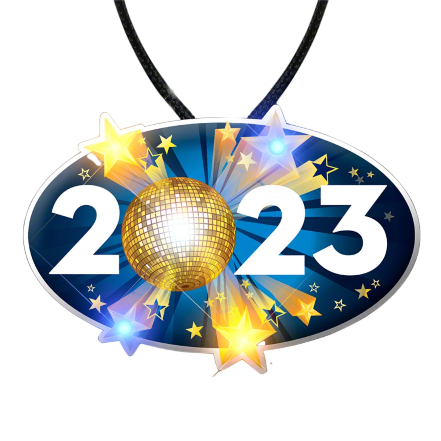 2023 Happy New Year Graduation Party Body Light Necklace