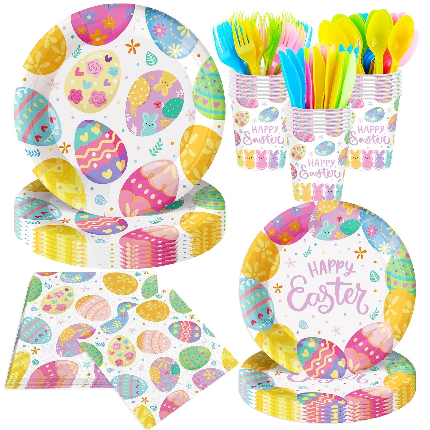 Everyday Festive™ 140pcs Easter Party Supplies Set for 20 Guests