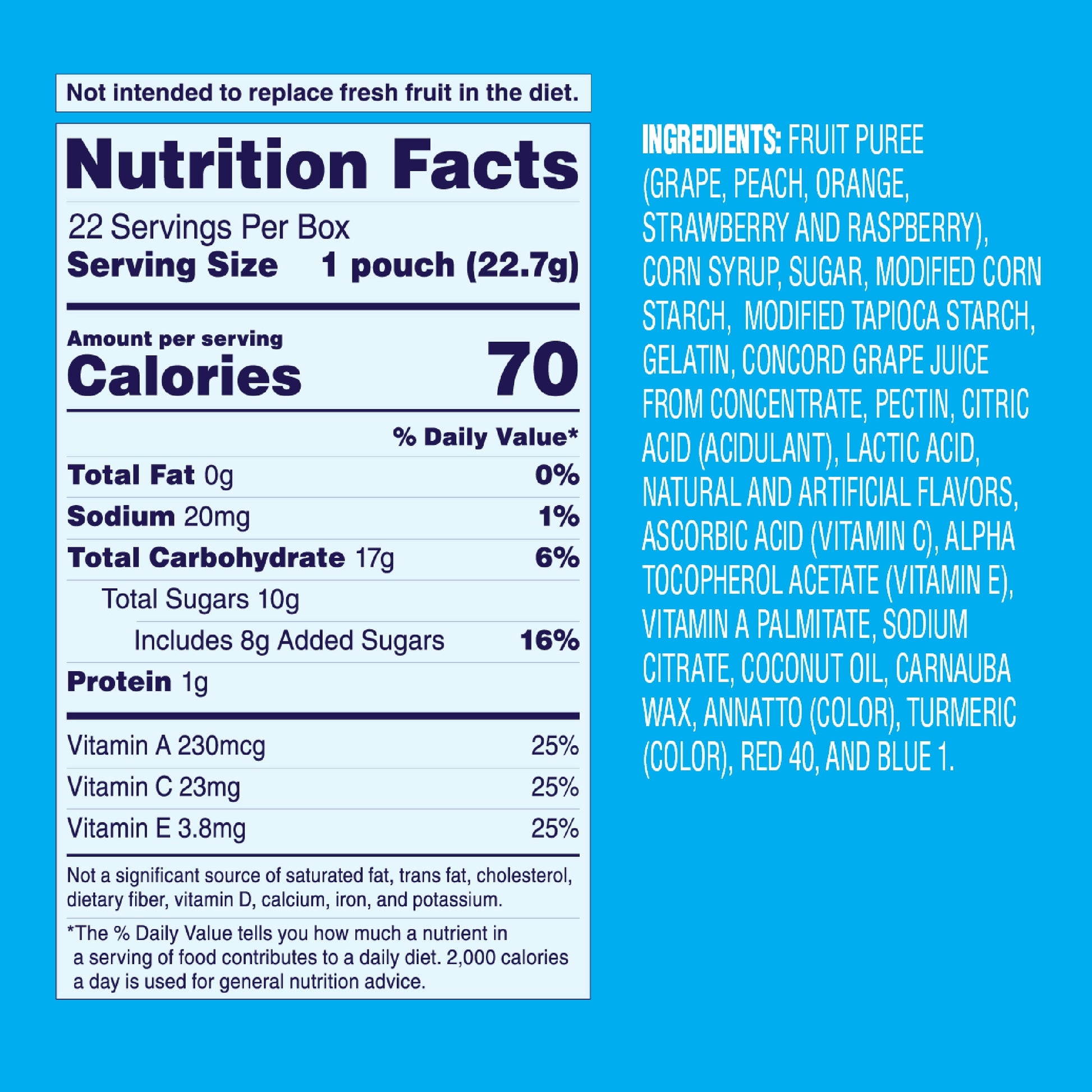 22 Pack Fruit Snacks Mixed Fruits | Welch's image 1