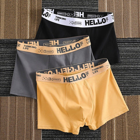 Hello men's boxer Briefs, premium breathable comfort