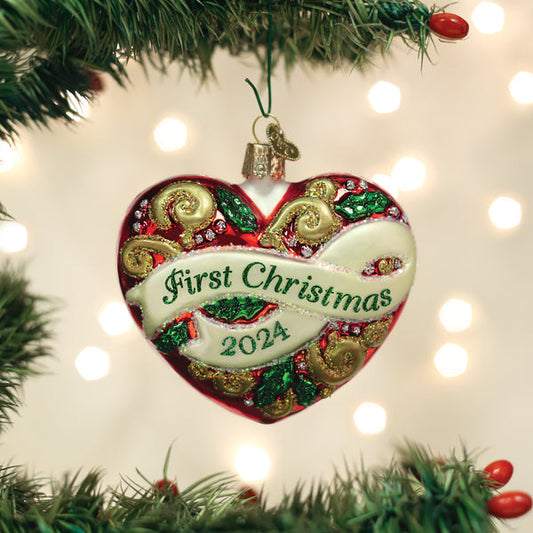 2024 First Christmas Heart Ornament-0