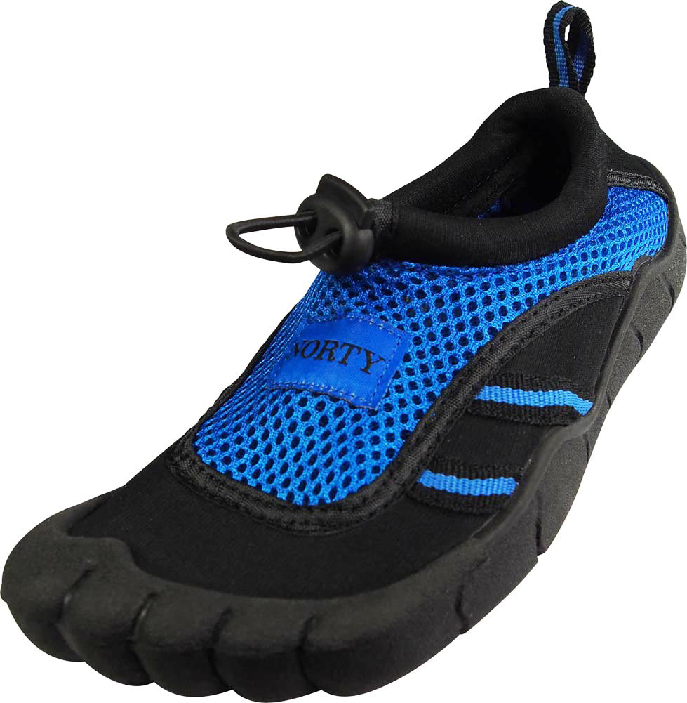 Norty Young Mens Teens Skeletoe Aqua Wave Water Shoe - Runs 1 Size Small