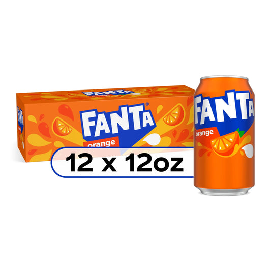 Orange Soda Pop Fridge Pack, 12 Fl Oz, 12 Pack Cans