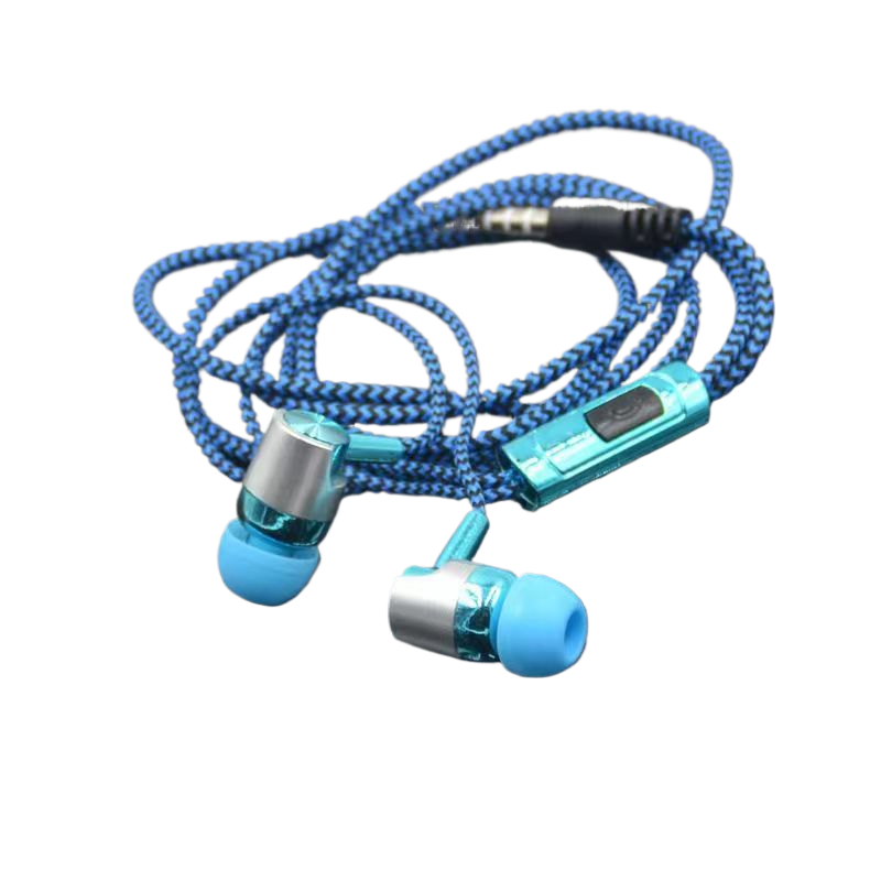 Durable braided wiring karaoke with microphone earphones